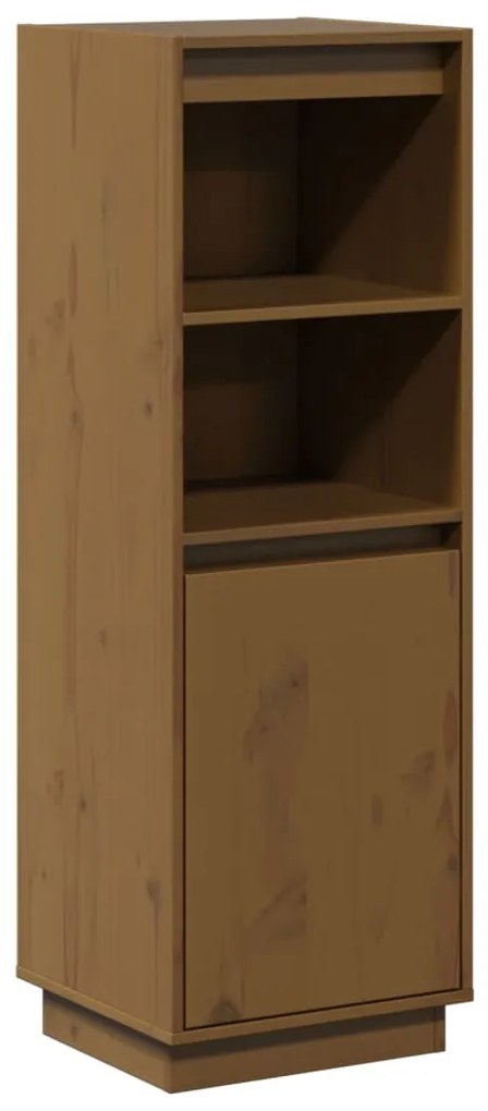 813518 vidaXL Dulap înalt, maro miere, 37x34x110 cm, lemn masiv de pin