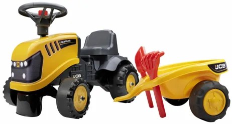 Tractor falk JCB cu remorca lopata si grebla