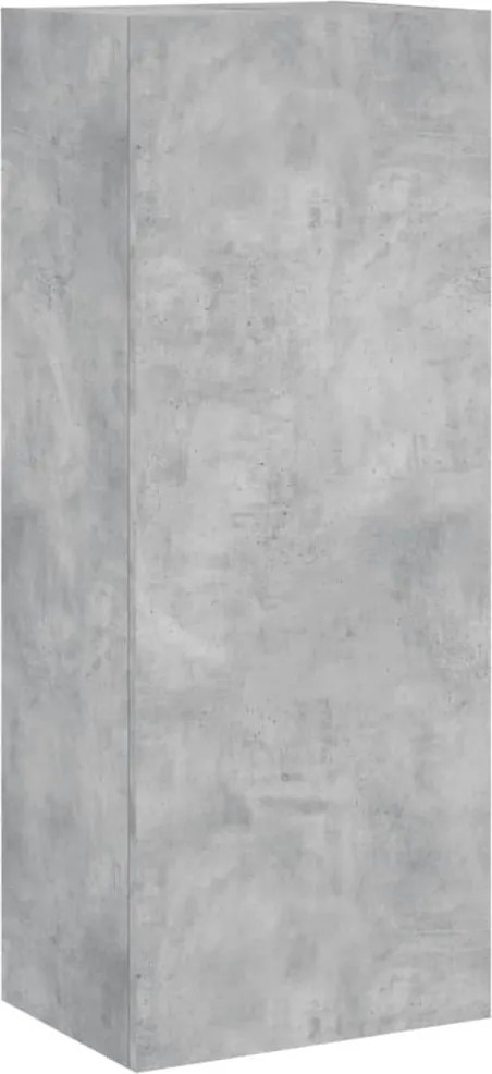 vidaXL Comodă TV de perete, gri beton, 40,5x30x102 cm, lemn prelucrat