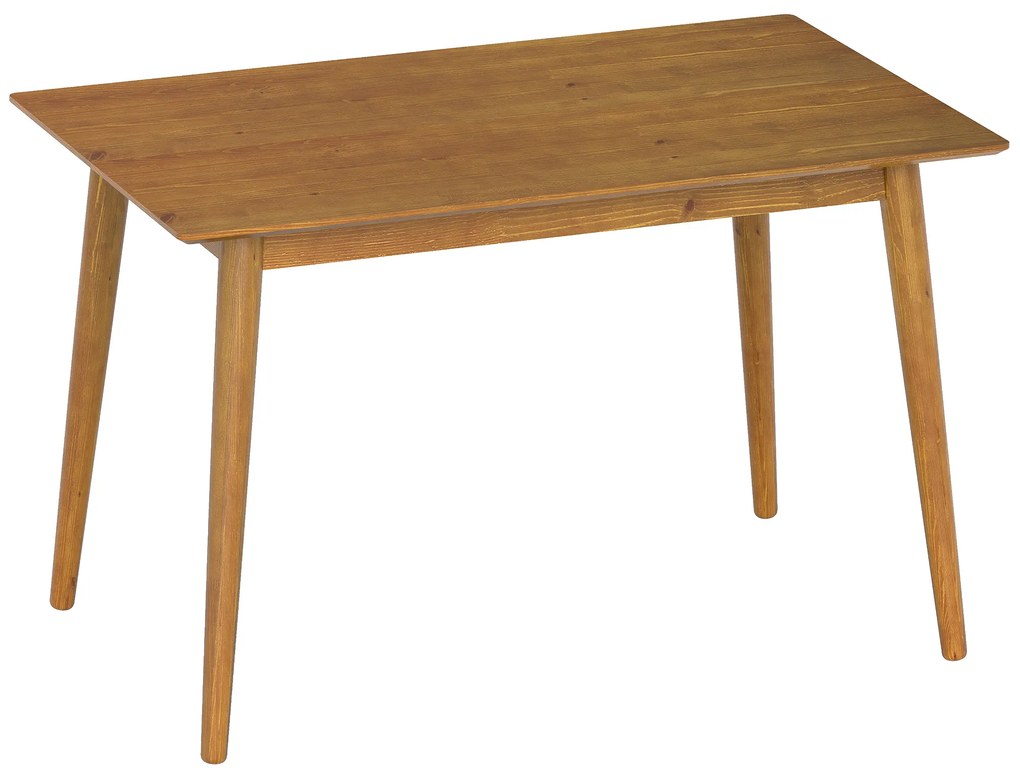 HOMCOM Masă de sufragerie, blat mare, 4-6 persoane, lemn, dim. 120L x 75l x 76H cm | Aosom Romania