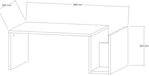 Măsuță de cafea MONEL albă