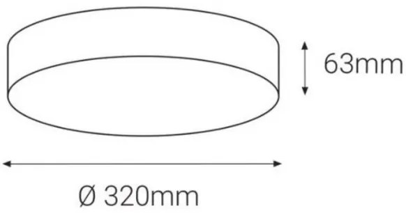 Plafonieră LED de exterior cu senzor DRUM LED/21W/230V IP65 3000K/4000K/6500K LED2