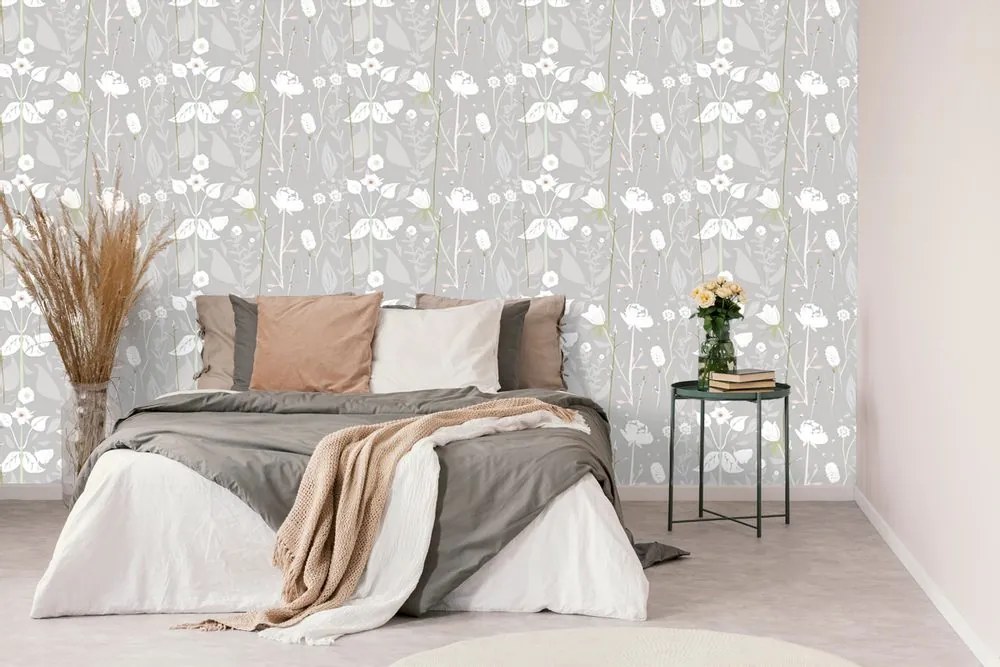 Tapet luncă delicată florală