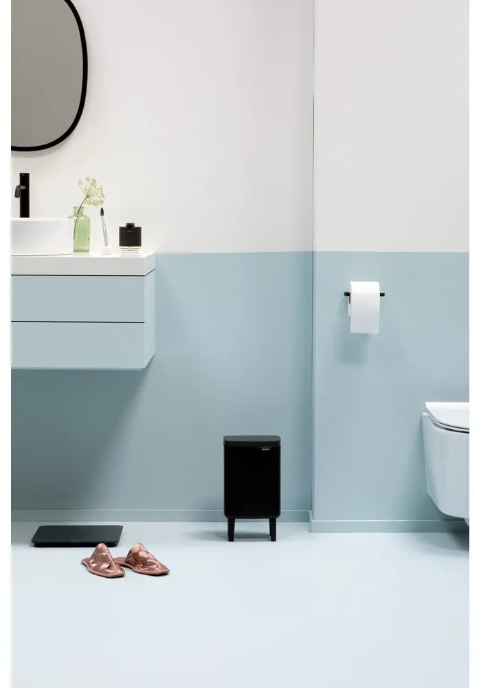 Coș de gunoi negru mat din oțel 4 l Bo Hi – Brabantia
