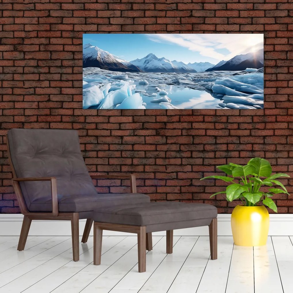 Tablou - Formațiuni glaciare (120x50 cm)