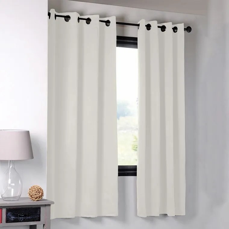 STOF Draperie groasă blackout NOTTE crem deschis 135 x 180 cm set 2 buc