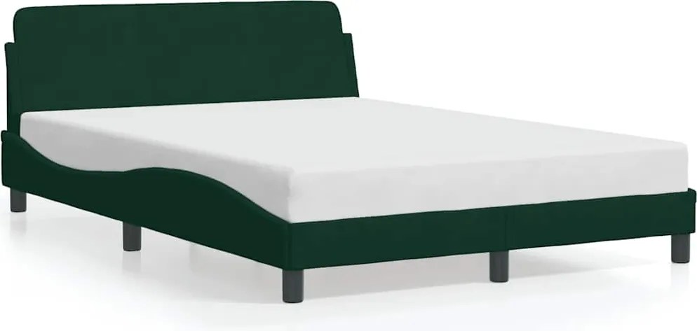 vidaXL Cadru de pat, Dover, verde închis, 120x200 cm, catifea