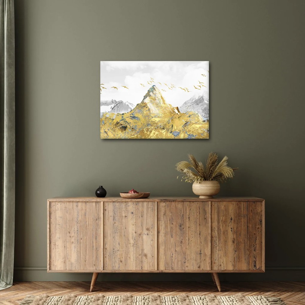 Tablou - Munte auriu (70x50 cm)