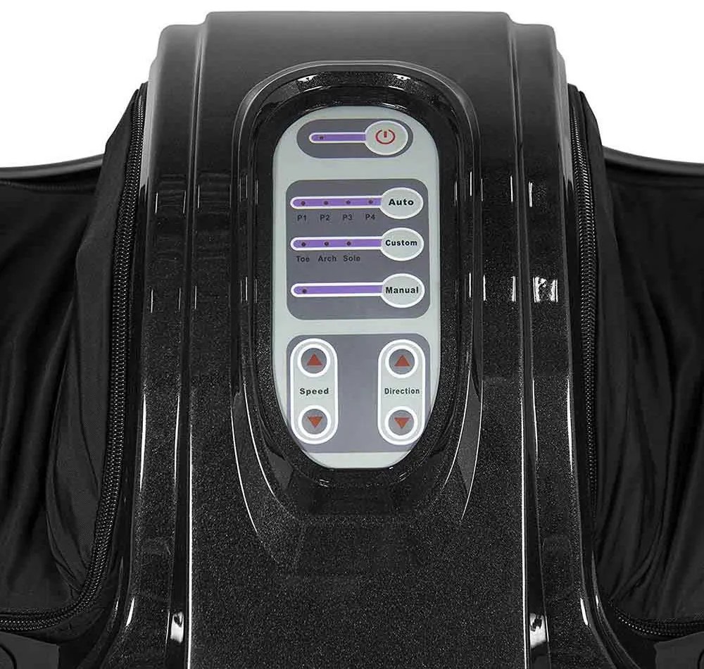 Aparat de masaj Serenity pentru picioare-negru lucios