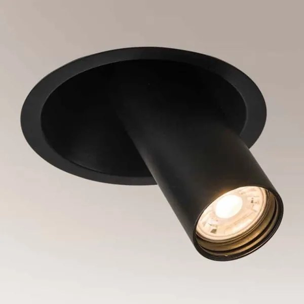 Spot încastrat YAKUMO 1xGU10/15W/230V d. 11 cm negru Shilo 7804