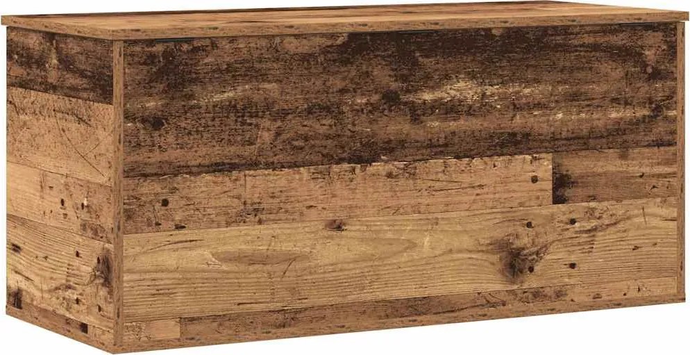 vidaXL Cutie de depozitare Lemn vechi 100 x 42 x 46 cm Lemn compozit