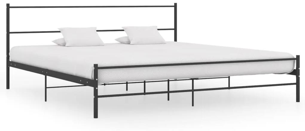 284688 vidaXL Cadru de pat, negru, 180 x 200 cm, metal