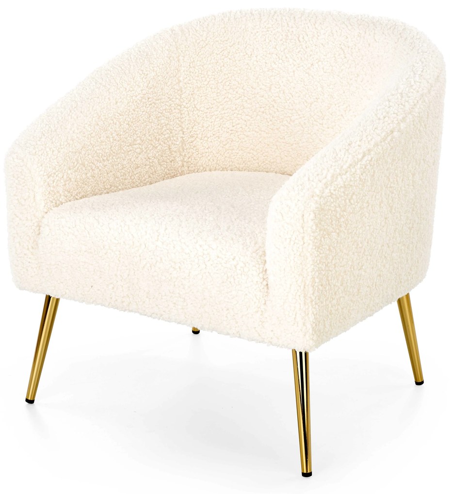 Fotoliu relax Goldie (Crem + Auriu). 1039475