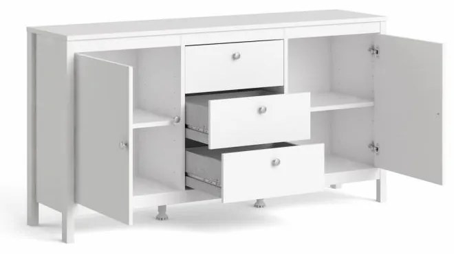 Tvilum Bufet alb cu 3 sertare SALOMO