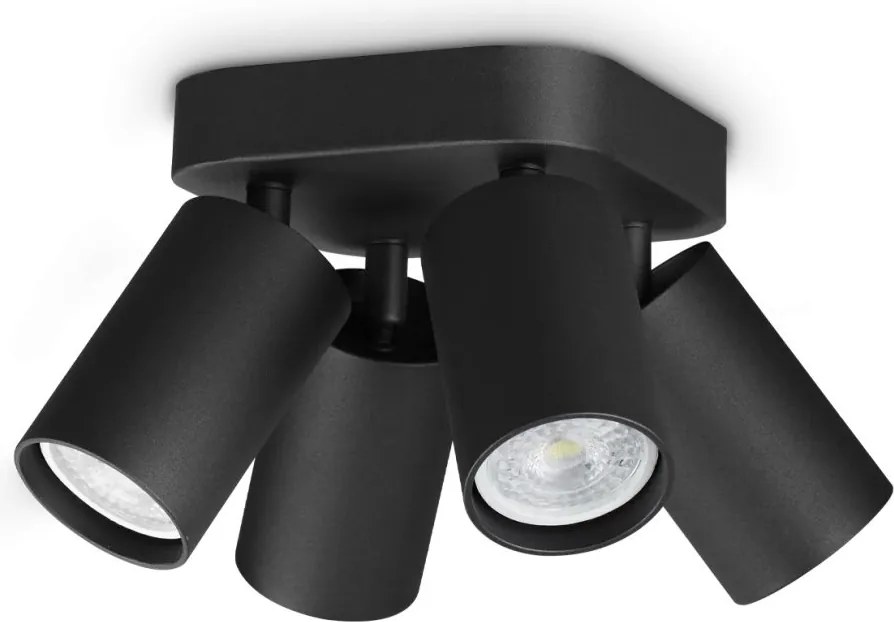 Plafoniera DYNAMITE PL4 ROUND NERO