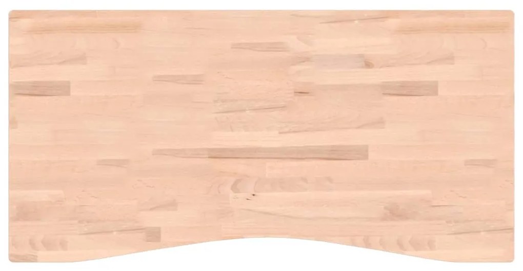 356035 vidaXL Blat de birou, 110x(50-55)x1,5 cm, lemn masiv de fag