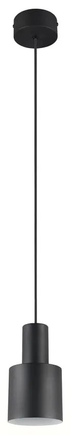 Lustră neagră cu abajur din metal ø 12 cm Agudo – Trio