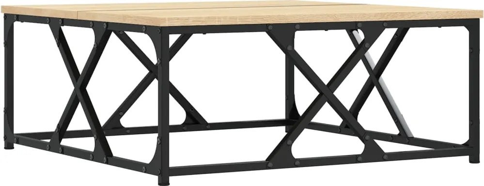 vidaXL Masă de cafea, stejar sonoma, 70x70x30 cm, lemn prelucrat