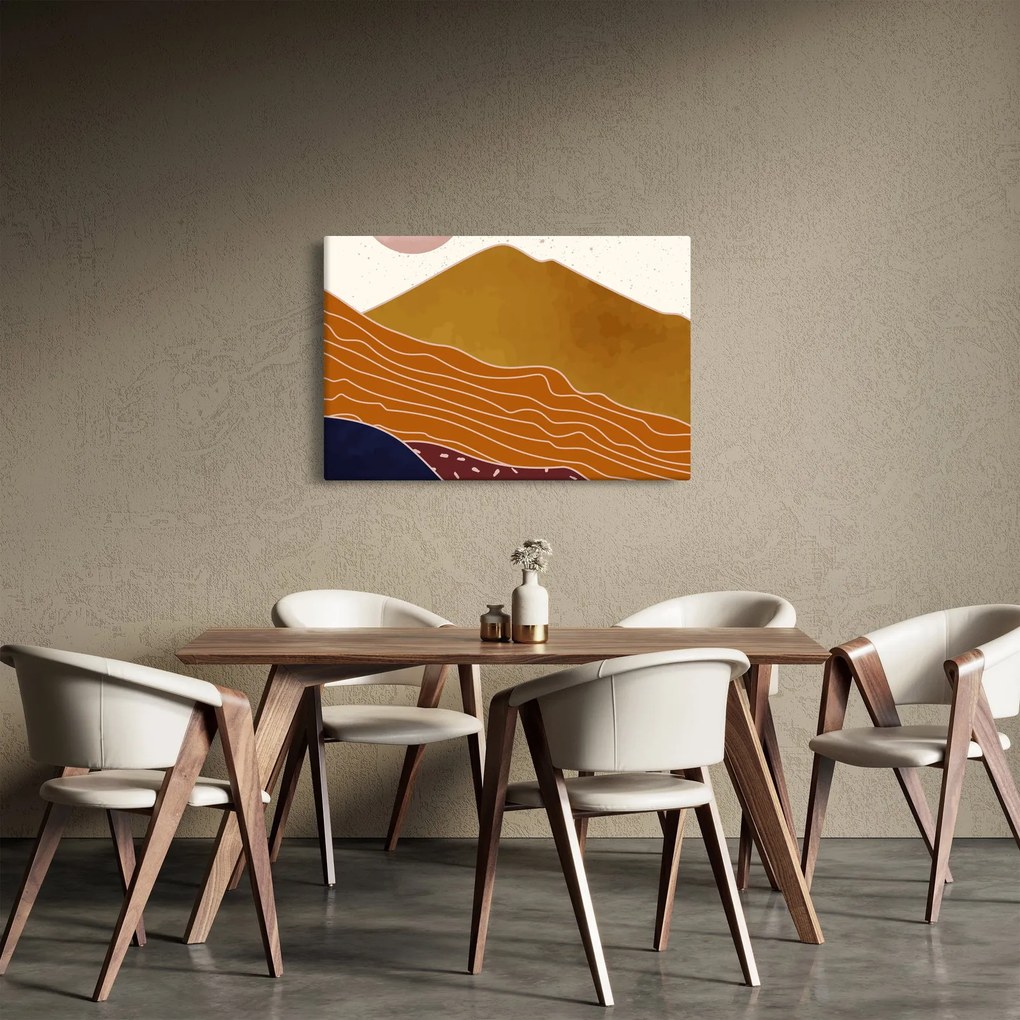 Tablou - Muntele de design Spacefrog N⁰1 (90x60 cm)