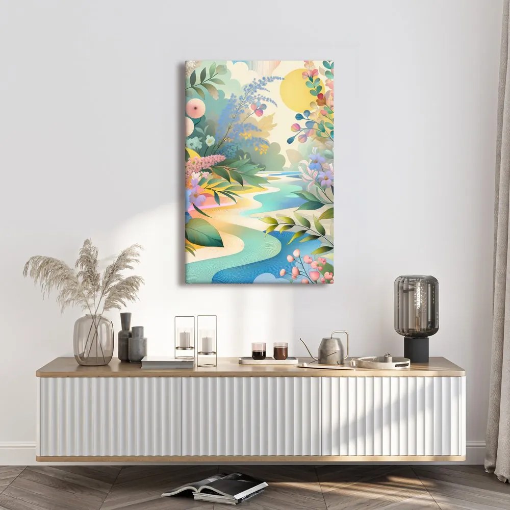 Tablou peisaj floral
