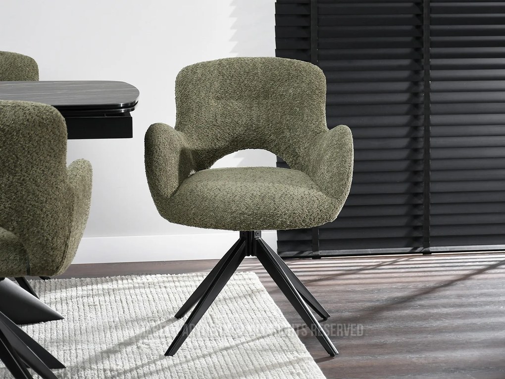 Scaun Milla (verde + negru). 1111185