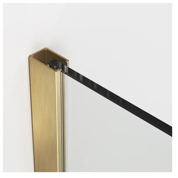 Paravan de dus tip Walk-in auriu periat SanSwiss Easy STR4P 80x200 cm