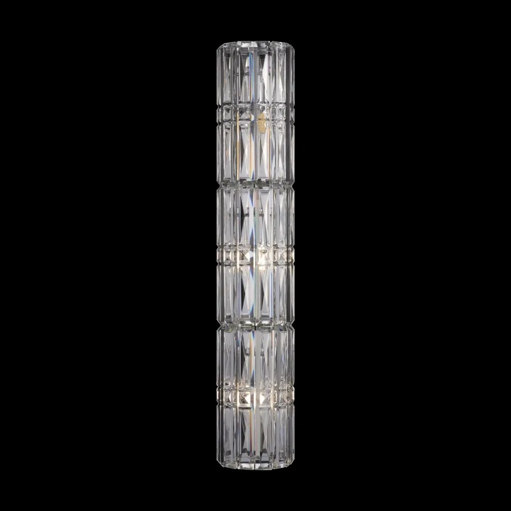 Aplica de perete design neoclasic Facet crom, 75cm