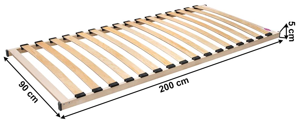 Zondo Somieră lamelară 90x200 cm Monte. 1040174