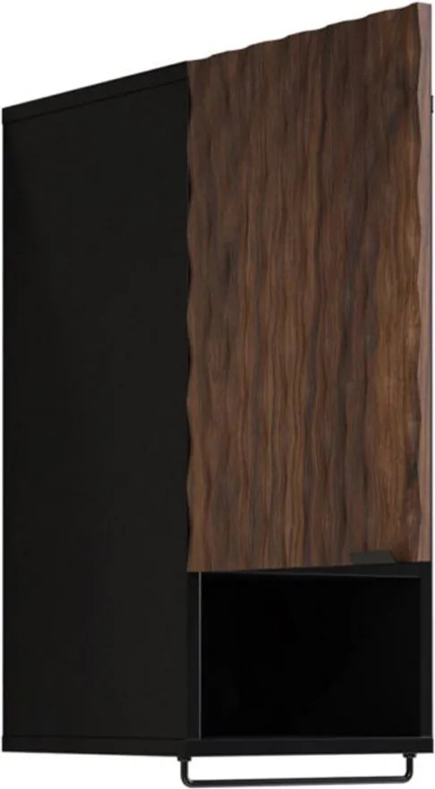 Dulap lemn masiv baie Enzaro, 81 × 33 × 35 cm