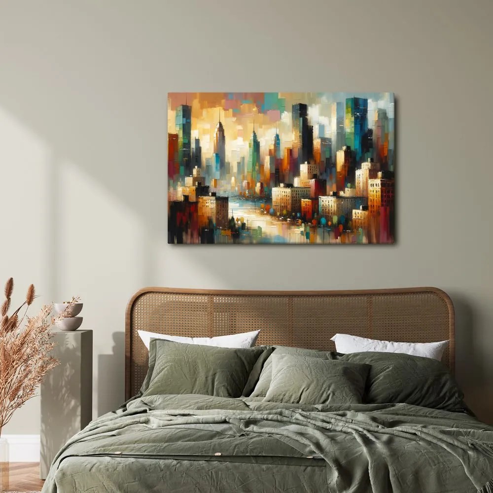 Tablou peisaj urban modern