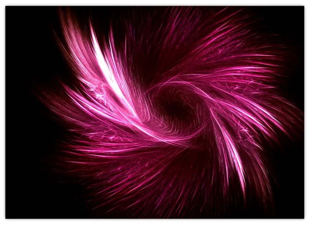 Tablou - abstracția în roz (70x50 cm)