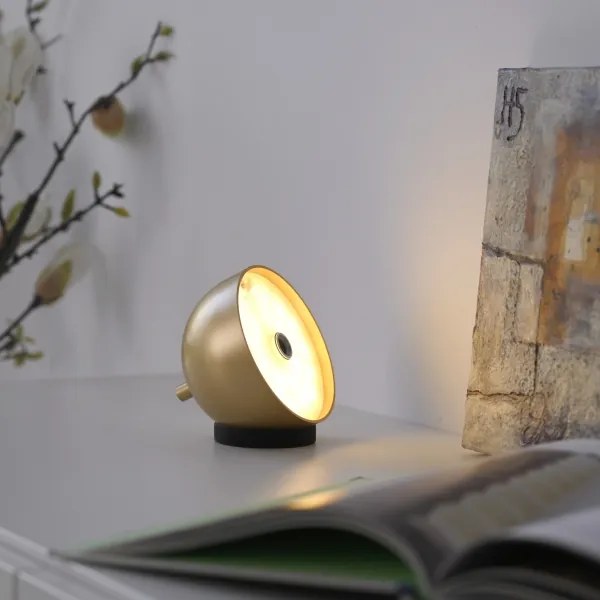 Schöner Wohnen 19244-12 - Lampă de masă LED dimabilă BELLIS, 2,5W/5V, IP54, aurie