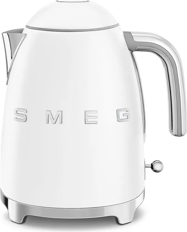 Cana electrica SMEG KLF03WHMEU, 2400 W, 1,7 l, Baza rotativa la 360°, Finisaj mat, Alb