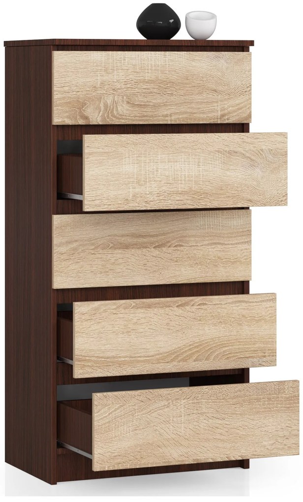 Comodă Kadir TYP3 (wenge + stejar sonoma). 1069046