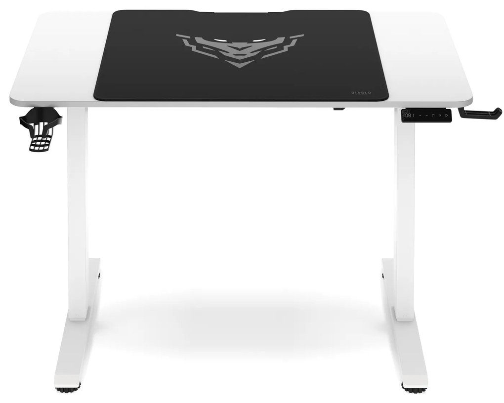 Birou reglabil pe înălțime Diablo X-Tensio 1100 alb