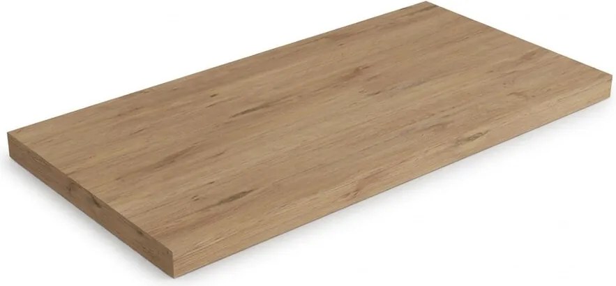 Blat pentru lavoar Rune Ottar 80x40 cm finisaj lemn nuc