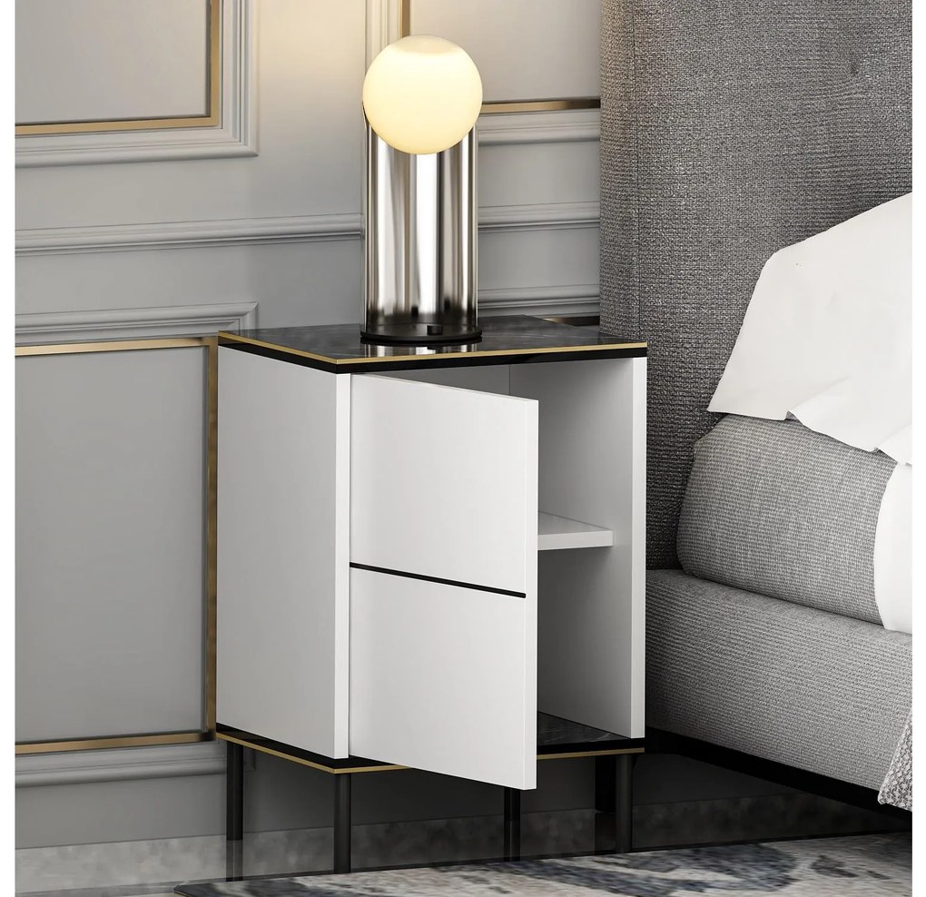 Noptieră Iris (Alb + Negru + Auriu). Promo -16%. 1088929