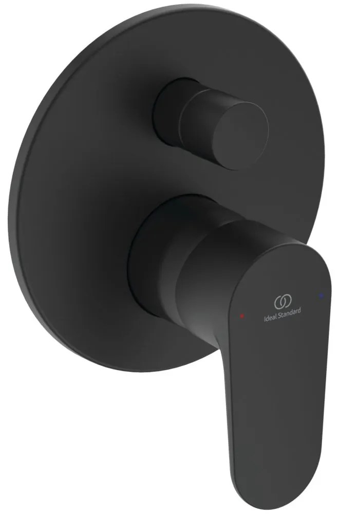Baterie incastrata, pentru 2 consumatori, negru matase Negru mat