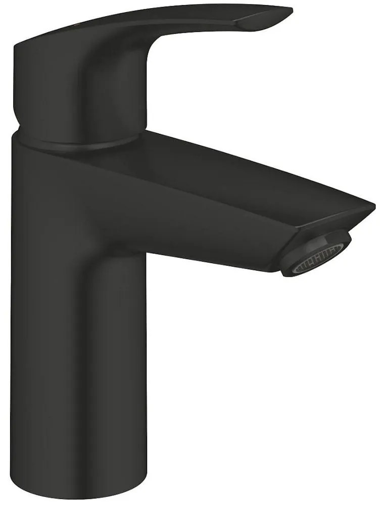 Baterie lavoar Grohe Eurosmart cu ventil click-clack, marime S, negru mat