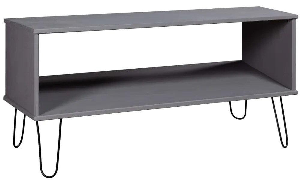 vidaXL Măsuță de cafea New York, gri, lemn masiv de pin