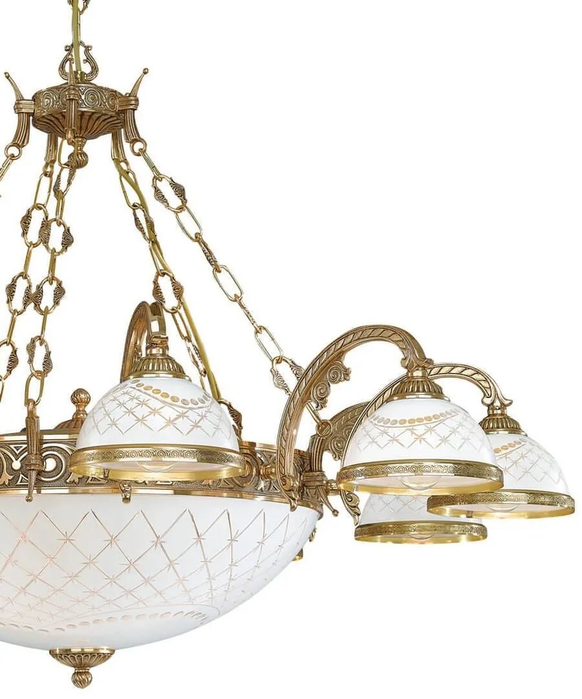 Candelabru din alama design italian 10+4L 7102
