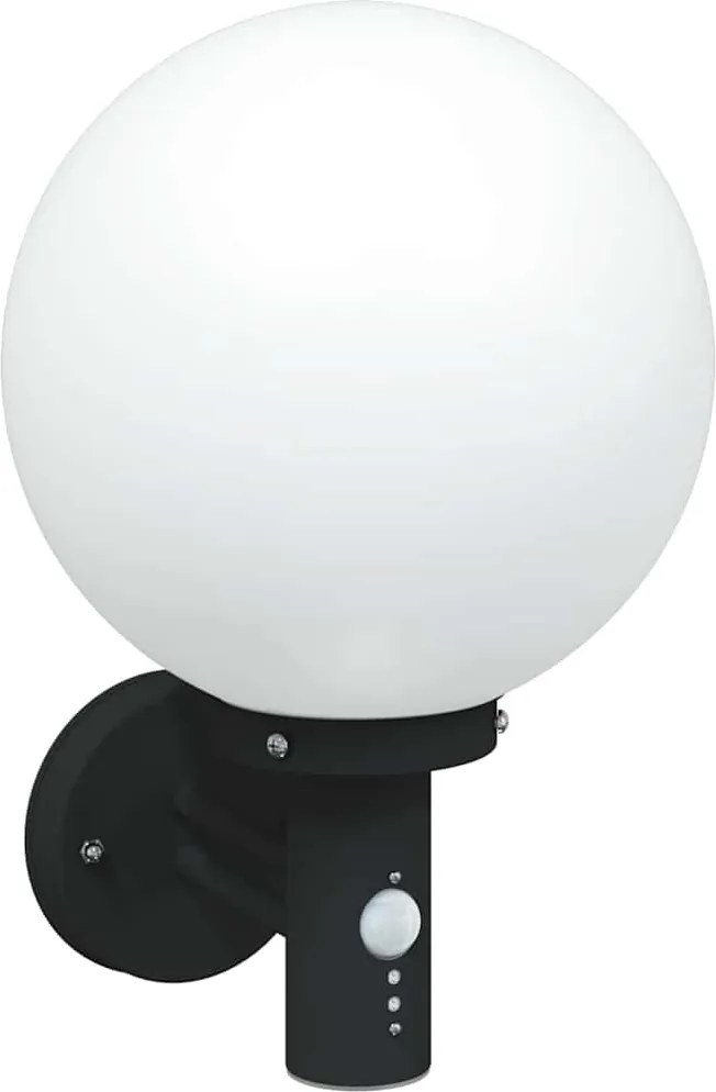 vidaXL Lumină de perete pentru exterior Negru 28 x 25 x 38 cm