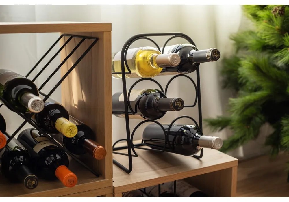 Suport pentru sticle de vin din metal număr sticle 6 – Compactor