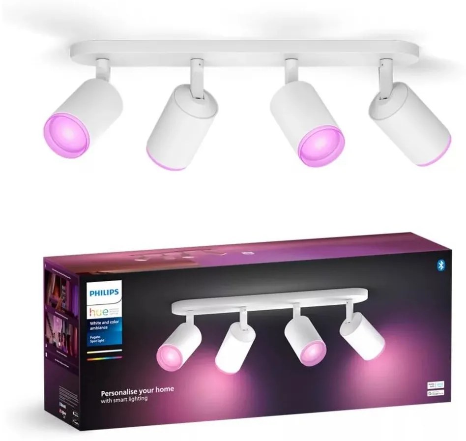 Spot LED RGBW dimabil Philips Hue FUGATO 4xGU10/4,2W/230V alb