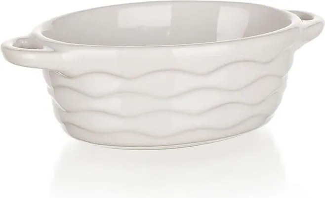 BANQUET Formă ovală de copt CULINARIA White 15 x 9 cm