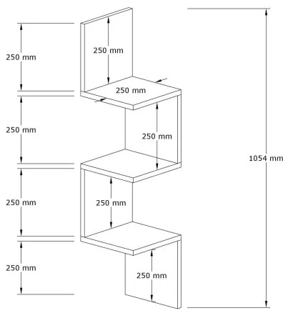 Poliță NUVIA antracit