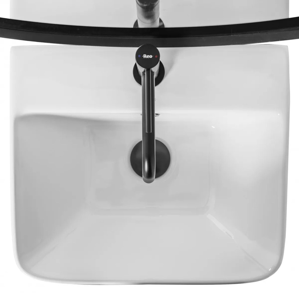Lavoar Aris freestanding alb ceramica – H83 cm