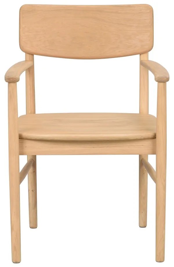 Scaun de dining în culoare naturală din lemn de stejar Maidstone – Rowico