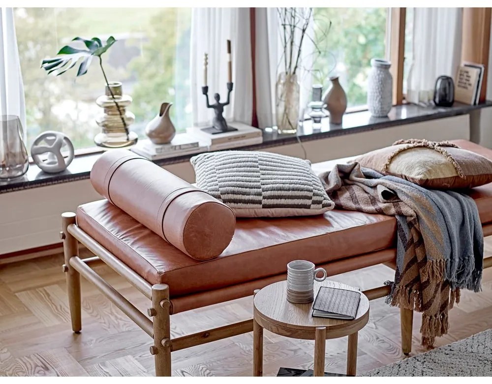 Covor crem din amestec de bumbac 150x210 cm Saxo – Bloomingville