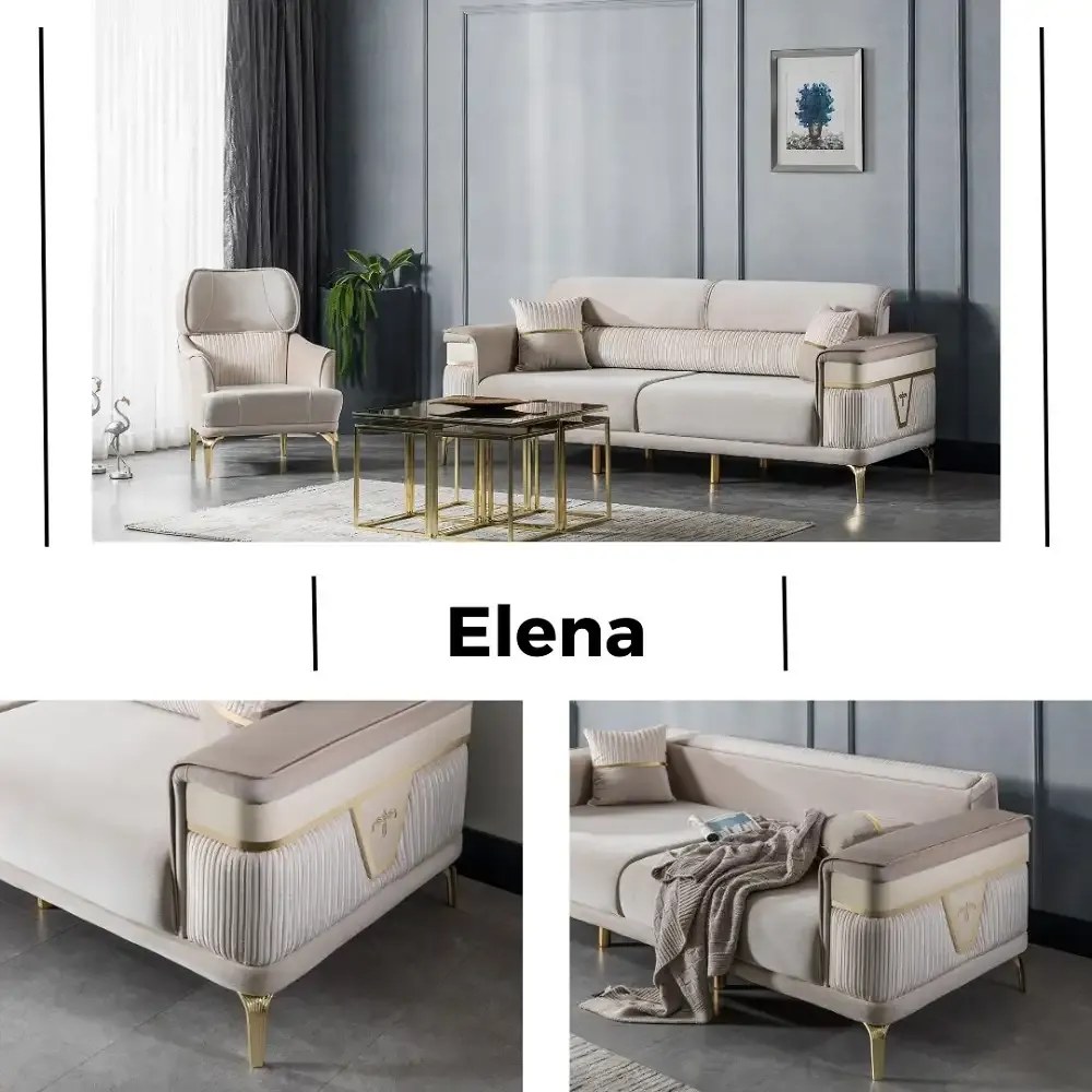 Set canapea cu 2 fotolii Elena